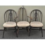 Three Ercol chairs