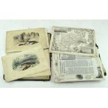 A selection of engravings and Fishing related lithoprints,