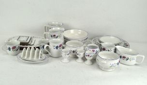 A BHS 'Priory Ware' part service including dinner plates, teacups, napkins,
