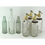 Four mid 20th century Schweppes Soda Water syphons;