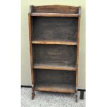 A 20th Century four tier oak bookcase,