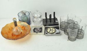 A selection of glassware and other collectables