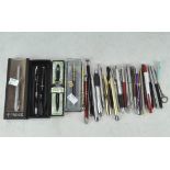 A selection of vintage pens,