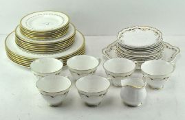 A Royal Doulton tea service in the 'Strasbourg' pattern,