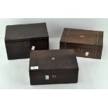 Three 20th Century wooden boxes,