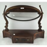 A Regency style mahogany and inlaid toilet mirror,