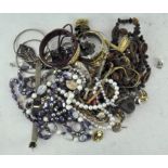 A box of costume jewellery,