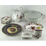 An assortment of ceramics, to include a Paragon decorative plate,