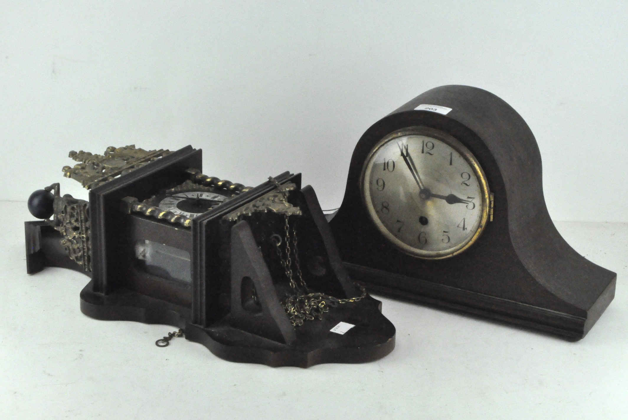 A Victorian mantel clock,