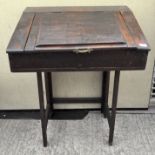 A late 19th/early 20th centruy mahogany clerks desk,