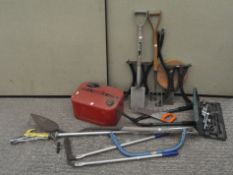 A collection of tools, to include a Kampmen socket set,