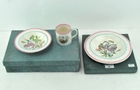 A set of Portmeirion child's tableware designed by Susan Williams-Ellis