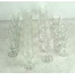 A 20th century cut glass part table service,