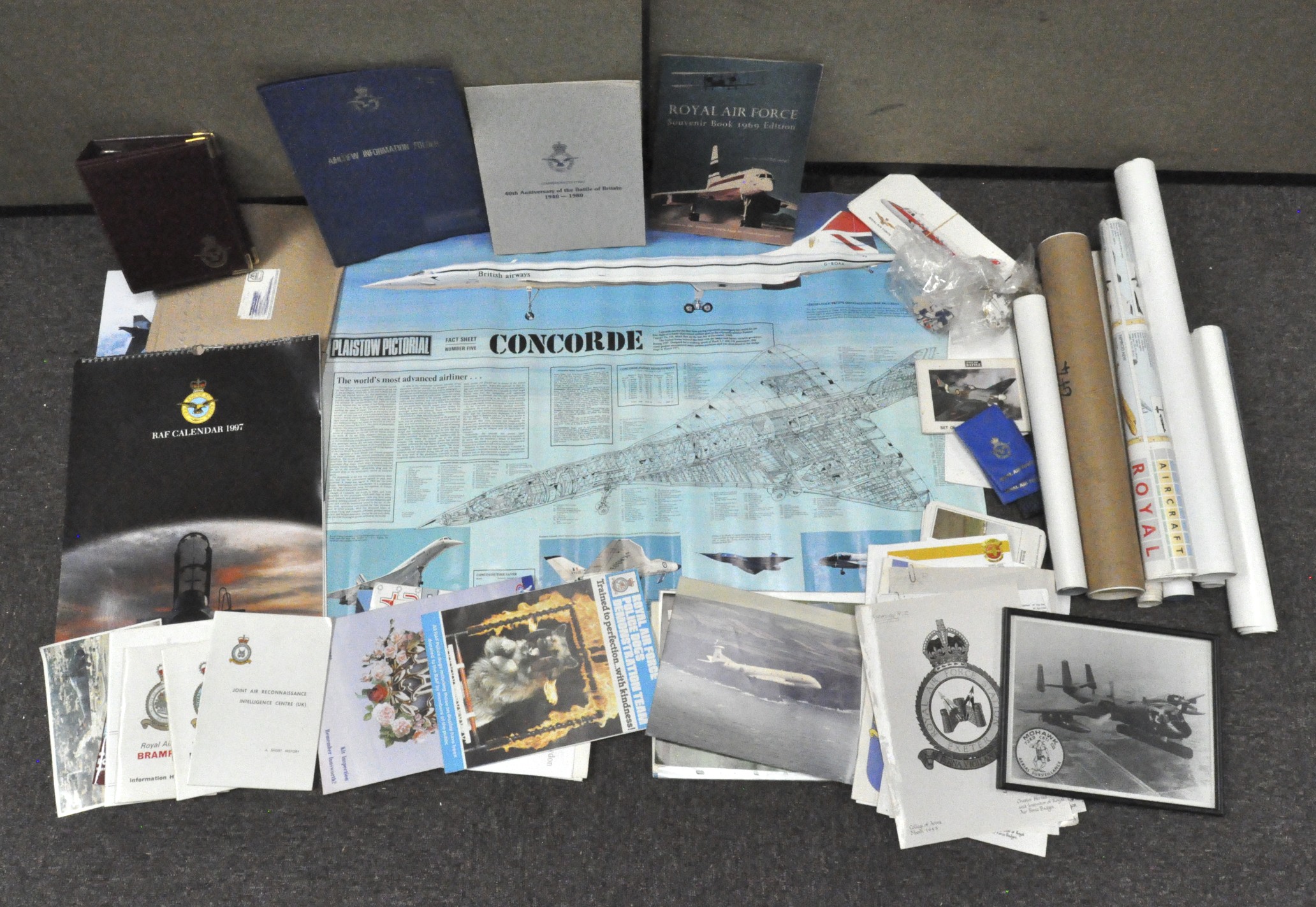 A quantity of Aviation memorabilia, to include posters,