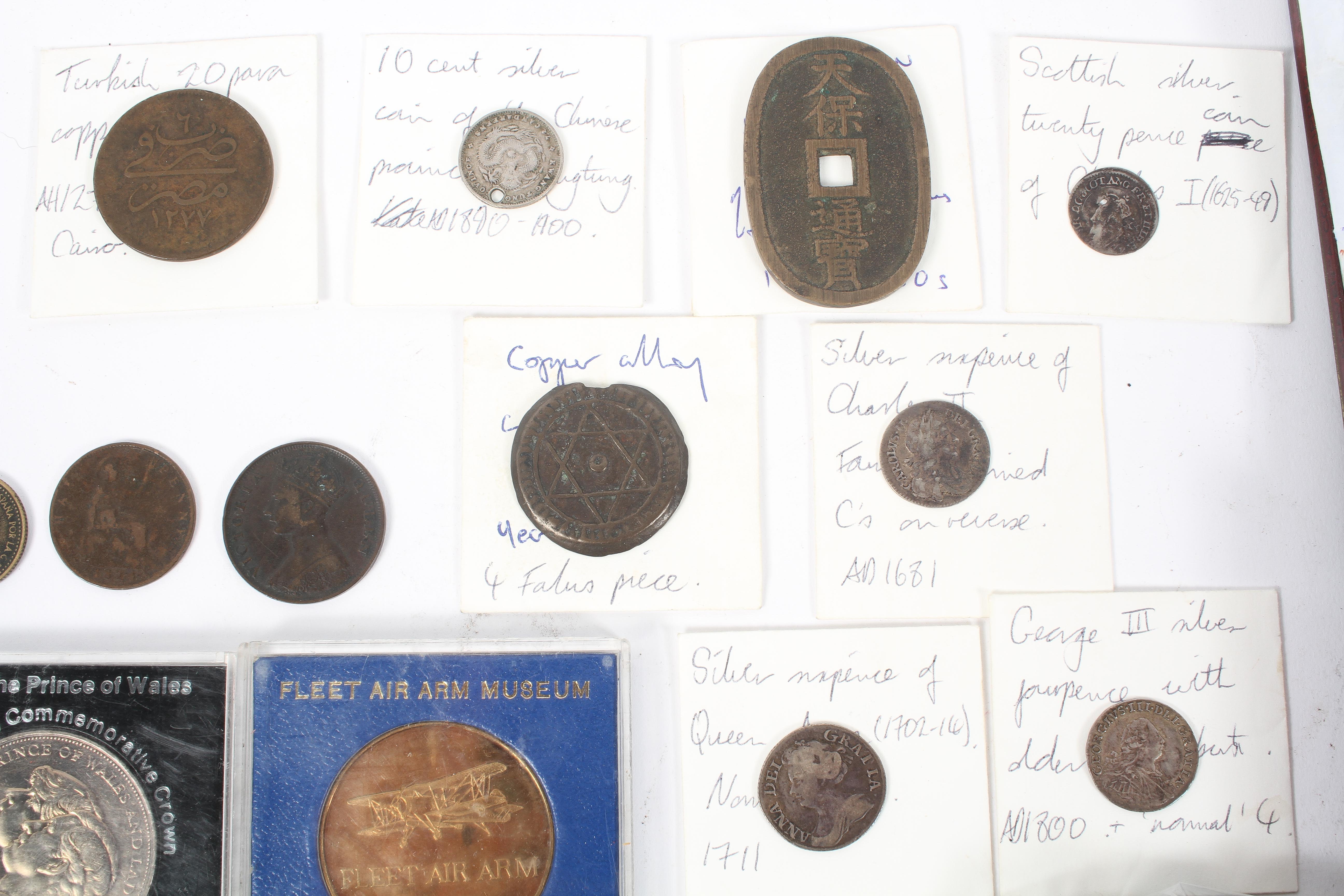 A collection of coins, mainly pre decimal, including Charles I and II, - Image 3 of 5