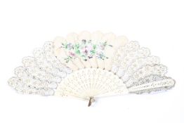 A 19th Century brisé fan,