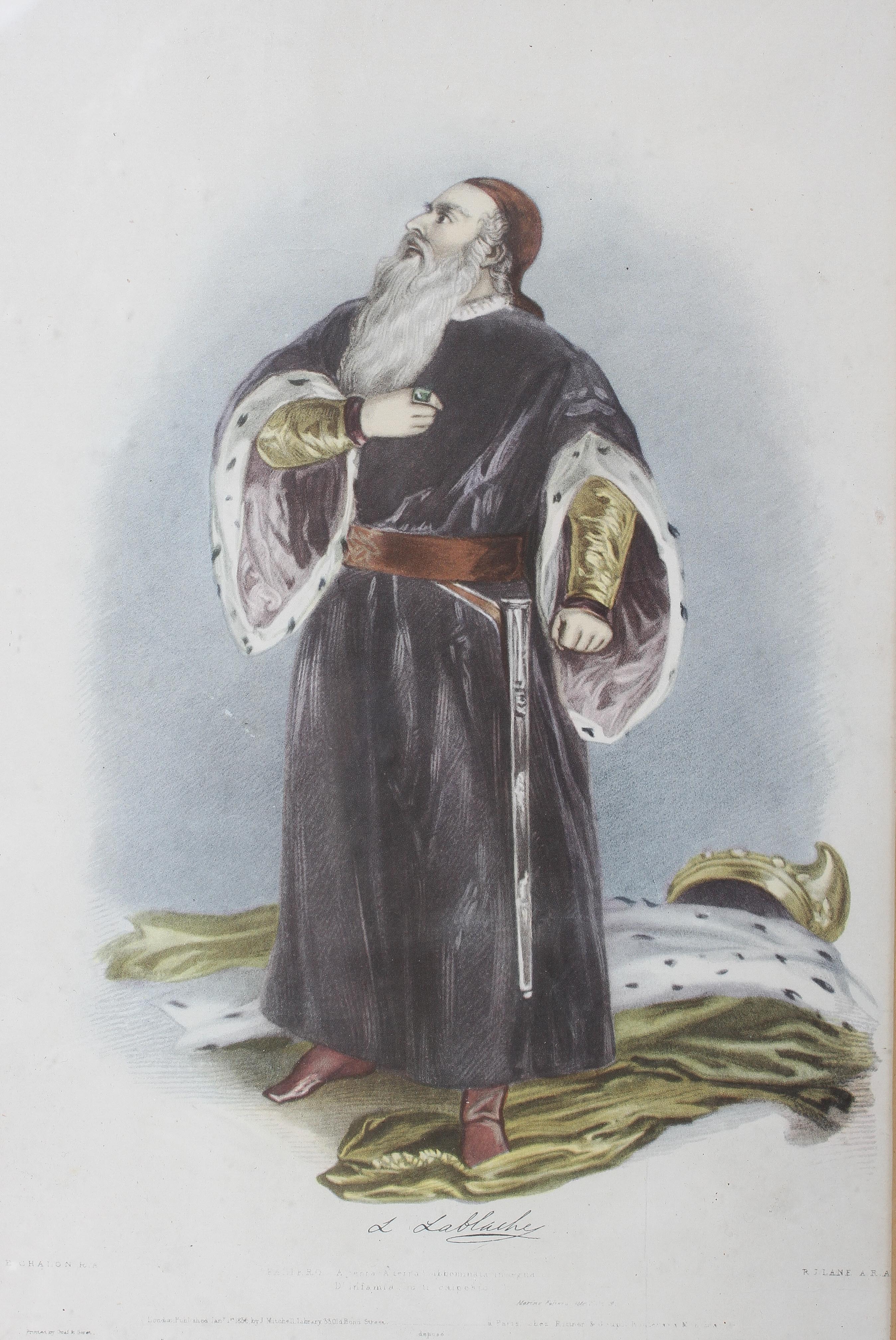 After William Drummond, Celeste as the Arab Boy, a coloured engraving, - Image 2 of 8