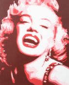 Suzette Moon, Portrait of Marilyn Monroe, screen print, signed and dated 2005,