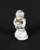 An English porcelain mid-18th Century porcelain seal, probably Chelsea,