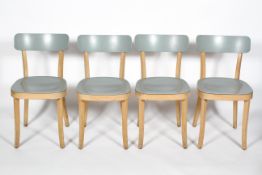 Jasper Morrison for Vitra: a set of four Basel chairs in teal,