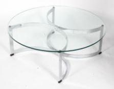 Richard Young for Merrow Associates: a model 341 circular coffee table,
