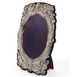 A large contemporary silver photo frame,