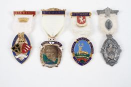 A gilt metal and enamelled Royal Masonic Institute for Girls Steward medals,