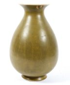 A Chinese tea dust glaze vase, Yongzheng mark but later,