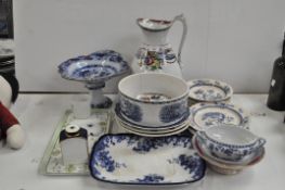 A large quantity of 19th & 20th Century ceramics, including a set of Mintons plates, a Winton tray,