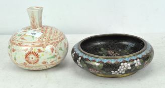 Two pieces of Asian ceramics and metalware,
