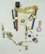 Costume jewellery, to including wristwatches,