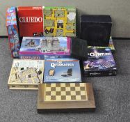 A large bag of board games, to include Cluedo,