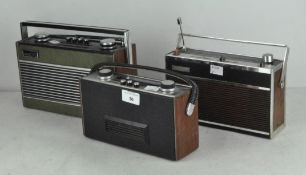 A group of three vintage radio's, to include a Roberts R24,