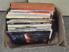 A collection of vinyl records,