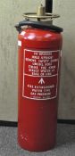 A 1975 fire extinguisher by 'Thomas Glover & Co.