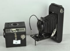 An early 20th century Eastman Kodak No 1A pocket Kodak camera,