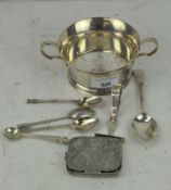A Mappin & Webb twin handled silver bowl, hallmarked Sheffield 1937,