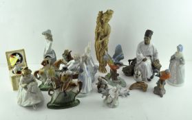 A collection of assorted ceramic figures and others,