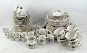 An extensive collection of Royal Doulton "Larchmont" pattern part tea/dinner service,