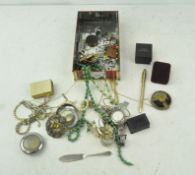 Assorted costume jewellery, including watches,