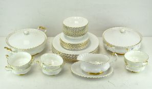 A 20th Century Royal Albert part dinner service in the 'Val Dor' pattern
