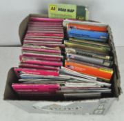 A box of Ordnance Survey maps,primarily of the South West,