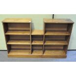 A retro style wooden book shelf,