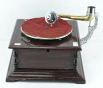 A Victorian style Sound master gramophone, missing the horn,