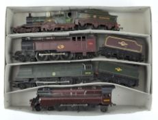 Three Triang 00 gauge locomotives and tenders