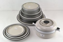 A six piece Denby dinner service