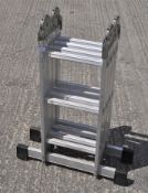 A four section 12 tread folding ladder