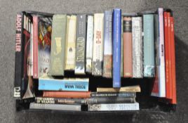 A quantity of Military related books, including "The garden of weapons" by John Gardner,