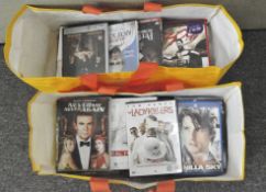 Two bags of assorted DVDs,