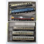 Three Hornby 00 gauge LNER 3rd and 1st class teak coaches 223257 (2) and 4237 and others